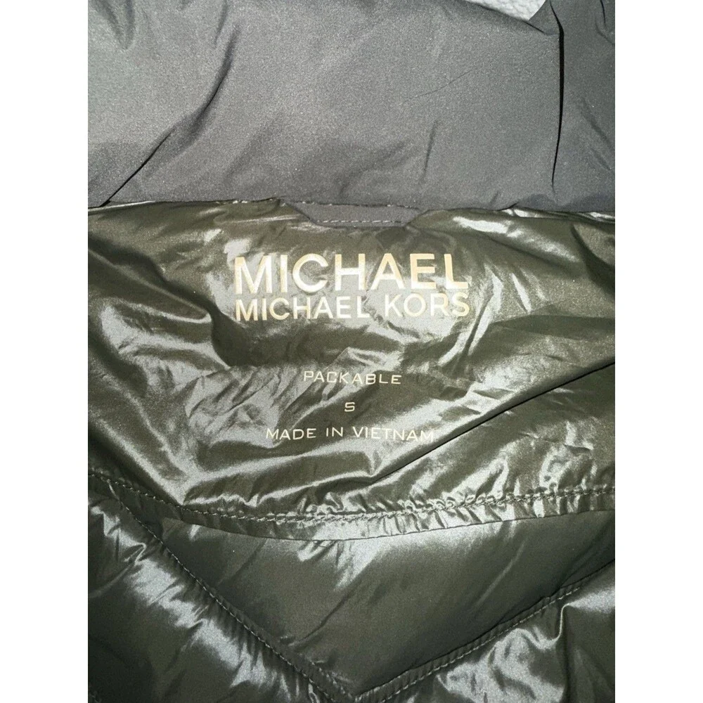 MICHAEL KORS Women's Packable Quilted Puffer Jacket Black  Size S